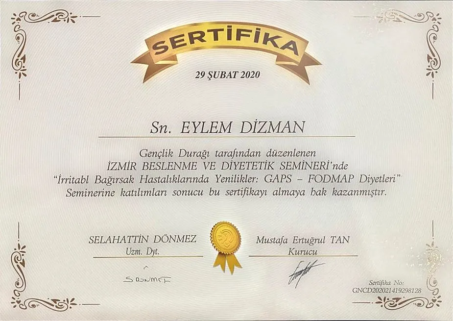 İrritabl Bağırsak Hastalıklarında Yenilikler: GAPS – FODMAP Diyetleri belgesi – Gençlik Durağı
